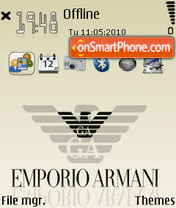 Capture d'écran Armani 06 thème