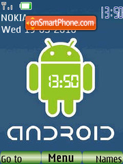 Android 2.0 SWF Clock tema screenshot