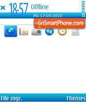 Blueness tema screenshot