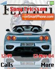 Blue Ferrari tema screenshot