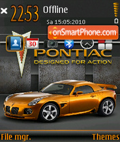 Pontiac Solstice theme screenshot