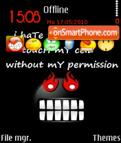 Donttouch tema screenshot