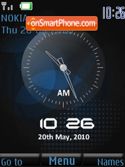 Clock blue dual tema screenshot