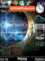 Clock vista theme screenshot