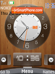 Reloj Wooden theme screenshot