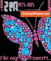 Animated Butterfly tema screenshot