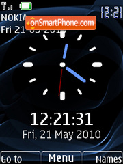Bb Iphone Clock es el tema de pantalla