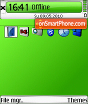 Скриншот темы Style v2 green 01