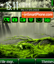 Forest Rain theme screenshot