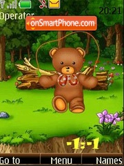 Bears on walk clock theme screenshot