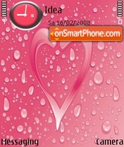 Rain On Heart tema screenshot