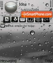 Water Droplets tema screenshot