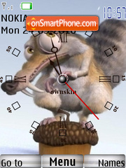 Ice Age Clock theme screenshot
