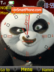 Kung Fu Clock theme screenshot