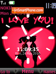 Love Clock theme screenshot