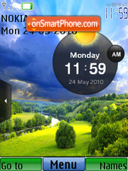 Natural Clock theme screenshot