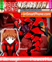 Capture d'écran Evangelion Asuka Langley Sorhyu thème