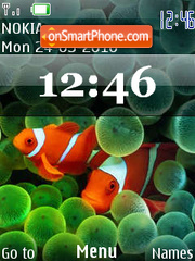 Скриншот темы iphone flash clock