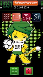 Fifa 2010 Zakumi es el tema de pantalla