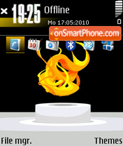 Flame 02 tema screenshot