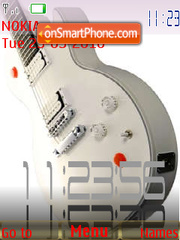 Gibson Guitars Clock es el tema de pantalla