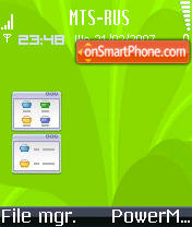 Capture d'écran Symbian Os Me thème