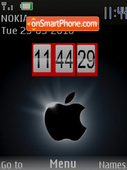 Iphone Flash Clock 01 tema screenshot