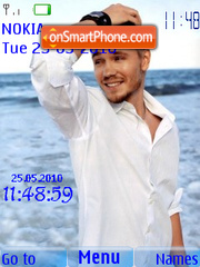 Chad Michael Murray Clock tema screenshot