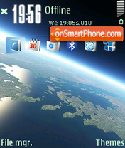 Space Earth theme screenshot