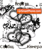 Crazy love tema screenshot