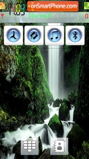 Waterfall es el tema de pantalla