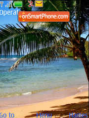 Capture d'écran Tropical paradis thème