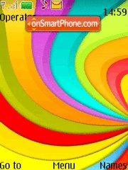 Colorful Swirl es el tema de pantalla