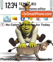 Скриншот темы Shrek and Donkey
