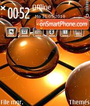 Orange ball es el tema de pantalla