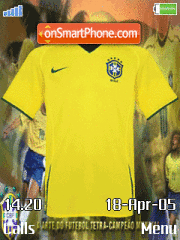 Brazilian Footballers theme screenshot