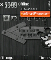 Dont touch 10 tema screenshot