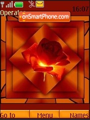 Orange rose theme screenshot