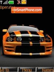 Orange Mustang 01 tema screenshot