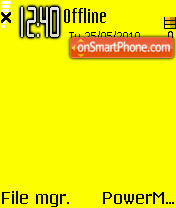 Yellow 03 theme screenshot