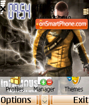 Infamous theme es el tema de pantalla