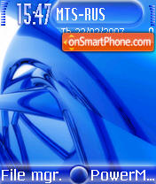 Blue vs3 tema screenshot