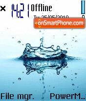 Water Drop 05 tema screenshot