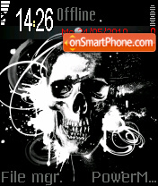 Skull 05 tema screenshot