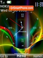 Clock 318 tema screenshot