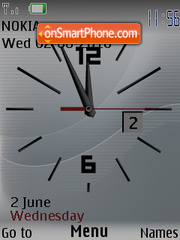 Clock caratula theme screenshot