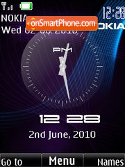 Clock Nokia 48 tema screenshot