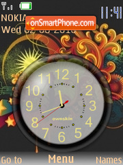 Clock Vector es el tema de pantalla