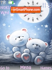 Clock Osito Teddy Theme-Screenshot