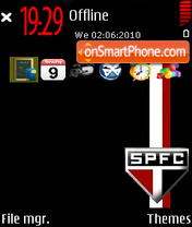 Capture d'écran São Paulo Futebol Clube thème